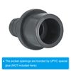 PATIKIL UPVC Reducer Pipe Fitting 32mm OD 20mm Barbed, Straight Coupling Adapter Connector, Grey