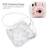 Longzhuo Mini Camera Case for Instax Mini 11/9/8 Instant Camera, Transparent Small Camera Bag PVC Case with Adjustable Shoulder Strap, Mini Camera Protective Case