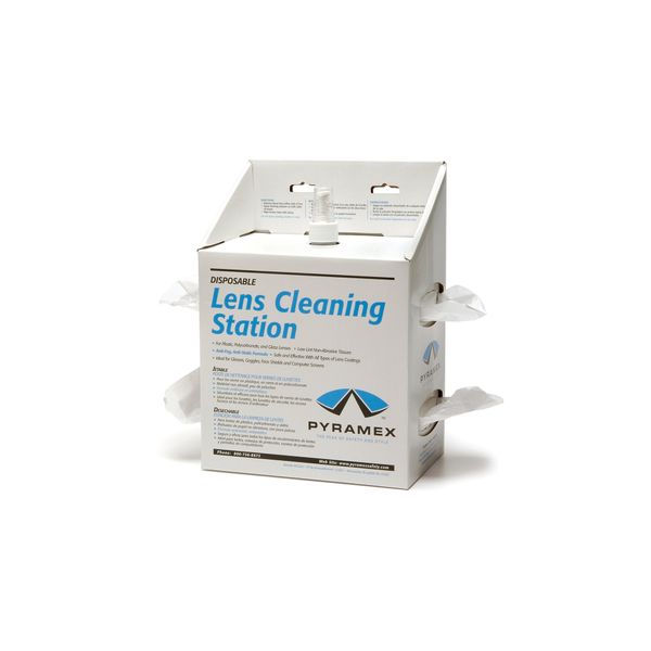 Pyramex Lens Cleaning Station With 16Oz Cleaning Solution 1200 Tissues