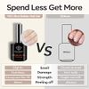 Modelones Gel Nail Polish Builder Nail Gel, 7-in-1 Clear Gel Builder for Nails, Hard Gel Builder Nail Strengthener Extension Gel Base Gel Rhinestone False Nail Tips Glue Gel in a Bottle 15ML Hard Gel