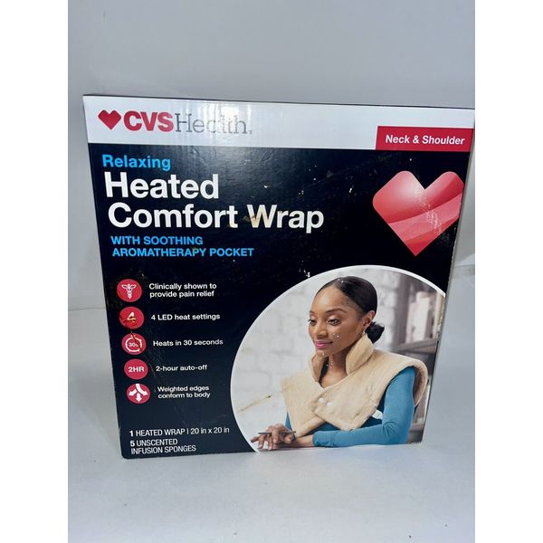 CVS Health Relaxing Heated Comfort Wrap Aromatherapy Pocket for Neck & Shoulder