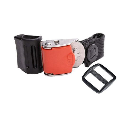 Helmet Quick Release Buckle Kit Ratcheted Stainless Steel Helmet Chin Strap Adapter - Install Without Removing Strap Snap