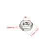 sourcing map 50Stk.Sechskantmuttern 6#-32 Feingewinde Sechskantmutter Edelstahl 304