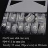 240PCS Dual Forms Nail Mold for Poly gel UV Gel 12 Size With Scale