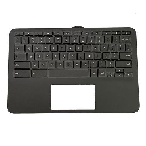 wzqrps Replacement for HP Chromebook 11 G9 EE Laptop Upper Case Palmrest Non-Backlit Keyboard Assembly Part M47382-001 Black