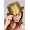 Magic Box Womens Gold Sparkle Top Hat