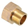 sourcing map Mounting Adapter 3/8 PT External x 1/2 PT Inner Coupling Brass Pipes de