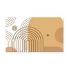 CafePress Mid Century Abstract Minimalist Beige Boho Chic Rectangle Car Bumper Magnet