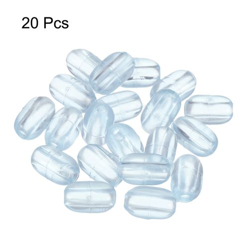 uxcell Kitchen Sink Rack Feet 5mm ID x 13mm OD PVC Sink Replacement Feet for Protective Sink Grid, Clear, 20 Pack