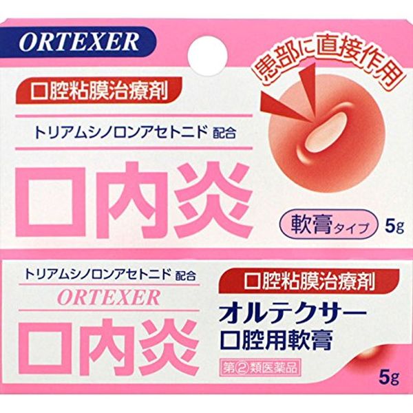 【指定第2類医薬品】オルテクサー口腔用軟膏5g ×5
