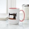 CafePress Sewing Machine 1 Mugs 15 oz (444 ml) Ceramic Coffee Mug
