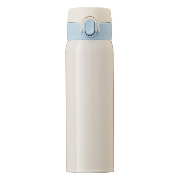 Atlas AROW-500OW Water Bottle, 17.5 fl oz (495 ml), Off White, Ultra Lightweight, Stainless Steel, One Touch Bottle, Vacuum Insulated, Hot or Cold Retention