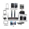 Stage Wireless Microphone System 2CH UHF Handheld Adjustable Musical Microphones