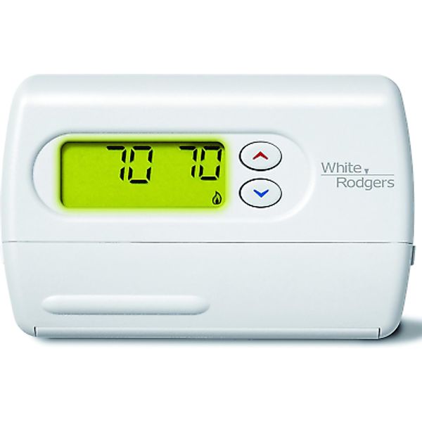 Emerson 1F86-344 Non-Programmable Thermostat for Single-Stage Systems, White