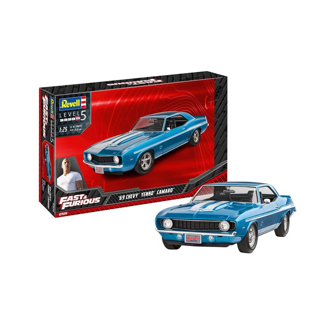 German Level 1/25 Fast & Furious 1969 Chevy Camaro Yenko Plastic Model 07694