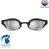 arena Cobra Core Swipe Mirror Unisex Adult Competition Goggles with Curved Mirror Lenses, Anti-Fog, UV Protection, 5 Interchangeable Nose Bridges
