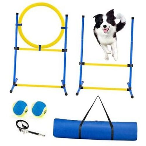 Dog Agility Training Equipment, Dog Agility Course Backyard Set, Pet Outdoor &