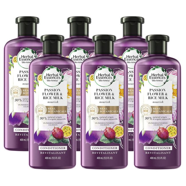 [Lot of 6] Herbal Essences bio:renew Passion Flower Rice Milk Conditioner 13.5oz