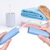 4 Pack Toothbrush Travel Case, Hooqict Portable Breathable Travel Toothbrush Holder for Traveling, Camping, Home, School, Business