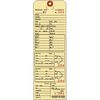 Alteration Tags, 9-3/8" x 3-1/8", Manila with Button Slots, Consecutively Numbered - 100 Tags