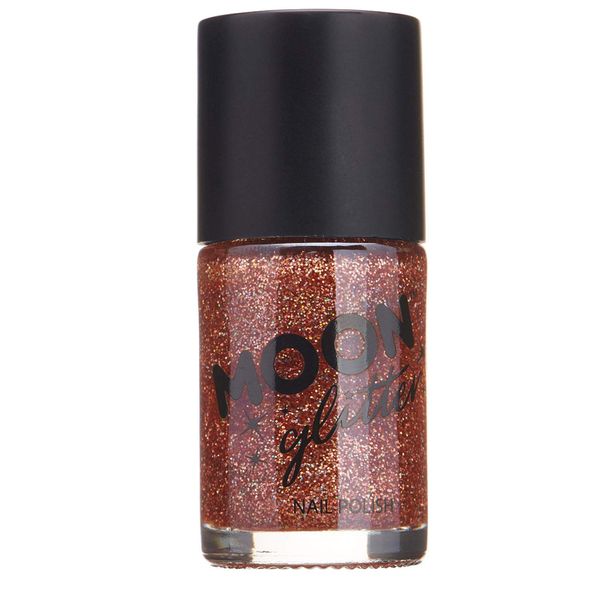 WOOOOZY Glitzer-Nagellack holographisch, 14 ml, rose-gold