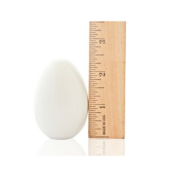 25- 2.5" White Eggs Wood Eggs Easter Eggs Chicken Eggs Decor Eggs Pretend Play