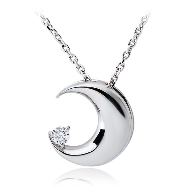 [Alles] Jewel of Memory Cremation Pendant Silver SV925 & 2 Stainless Steel Chain Included, Memorial Urn Necklace, Moon