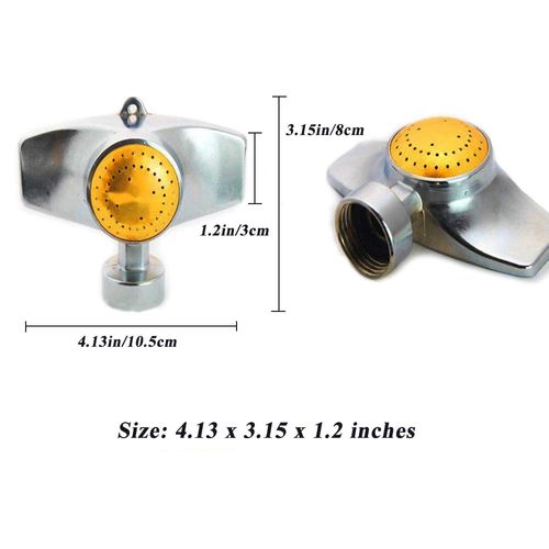 SYOOY 360 Degree Metal Spot Sprinkler,Small Sprinkler Garden Sprinklers for Small Areas Lawn Sprinklers for Yard Circle Pattern Sprinkler with Gentle Water Flow Garden Watering Coverage Up to 30ft
