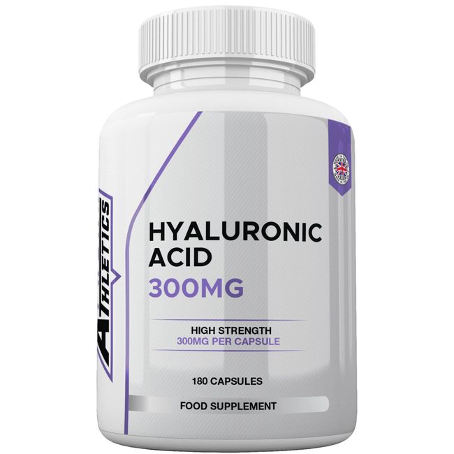 Hyaluronic Acid Capsules 300mg - 180 Capsules 6 Months Supply - Triple Strength Hyaluronic Acid Supplement - Hyaluronic Acid Tablets