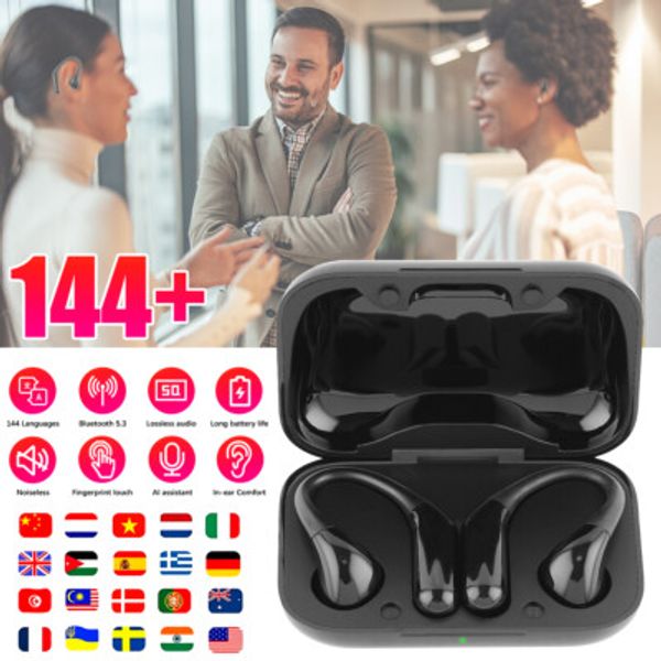 144+ Language AI Translator Earbuds Wireless Bluetooth 5.3 Headphones For iPhone