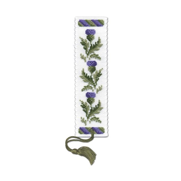 Textile Heritage Collection Cross Stitch Bookmark Kit - Victorian Thistles