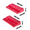 KADAX Tool Carrier, Red Plastic Tool Rack, 19 cm, 2 Shelves, Workshop & Garage