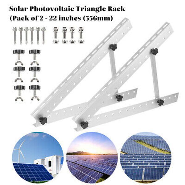 Solar Panel RV Tilt Mount Brackets Support Rooftop Flat Surface Adjustable Frame