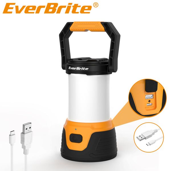 EverBrite LED Camping Lantern 1000LM Rechargeable 5 Lighting Mode Power Bank