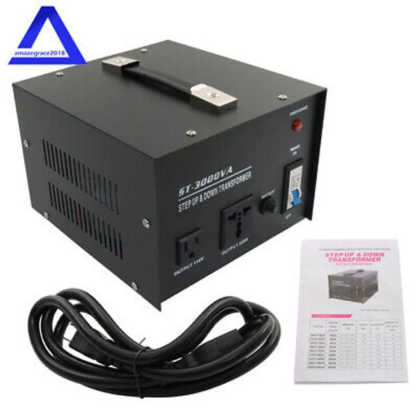 Voltage Converter Transformer 3000 Watt Step Up/Down 110v to 220v/220v to 110v