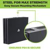 HIDEit Mounts 4P Bundle, Wall Mounts for PS4 Pro and Controller, Steel Mounts for PlayStation 4 and One Rubber Dipped Controller Mount