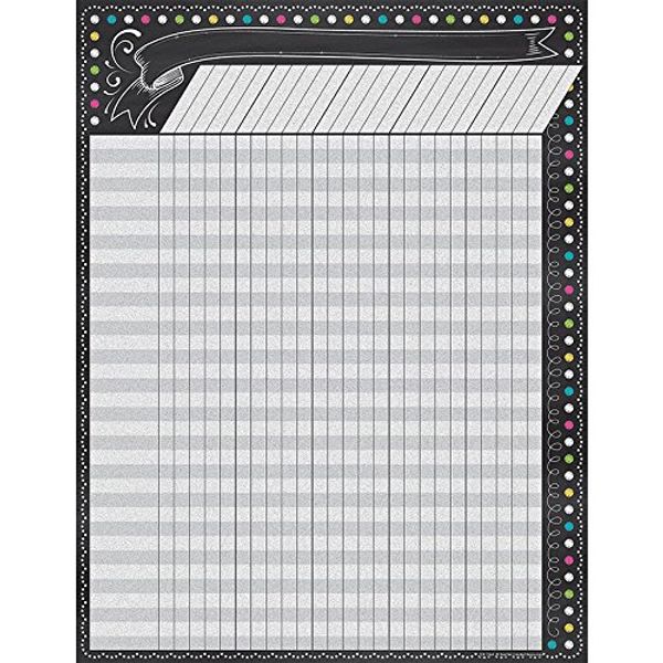 Chalkboard Brights Incentive Chart - 6 Each