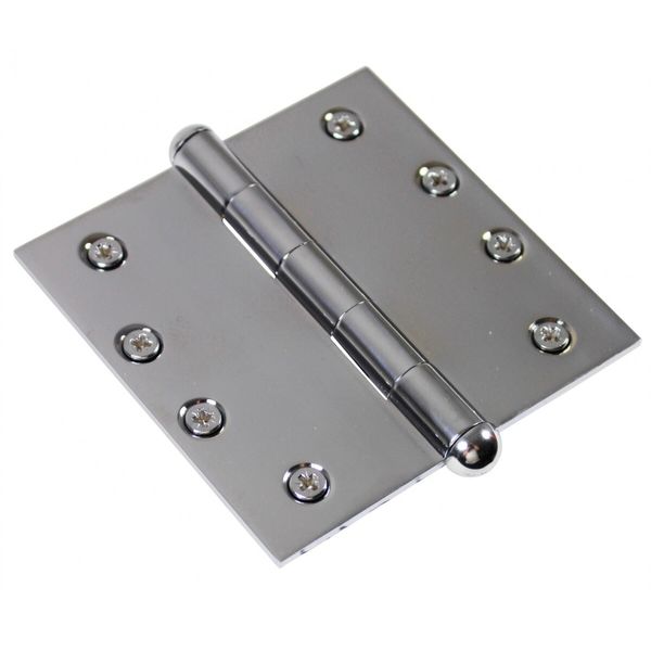 Chrome Solid Brass Cabinet Hinge Button Tip 4" | Renovator's Supply