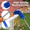 Bordhap Gutter Cleaning Brush Roofing Tool with Telescopic Extendable Pole 8.2Ft Guard Cleaner Tool Easy Remove Leave, blue
