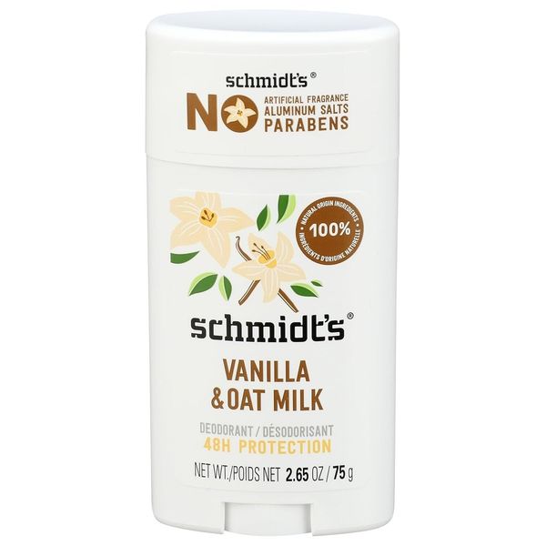 SCHMIDTS DEODORANT Vanilla & Oat Milk Sensitive Deodorant, 2.65 OZ