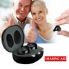 JINGHAO 1Pair Rechargeable Digital Mini Hearing Aids Enhancer Voice Amplifier