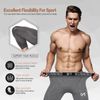 MEETYOO Men's 3/4 Compression Workout Base Layer Pants, 3 Pack-c, Medium