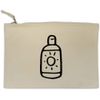 'Sun Cream Bottle' Canvas Clutch Bag/Accessory Case (CL00012254)