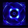 4Pin Mute PC Case Cooling Fan, 80mm LED Light 12V Computer Cooler, for Computer Case Cooling(Blue)