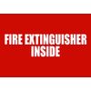 BuildASign Fire Extinguisher Inside Red Safety Sign- 7" x 10", Decal