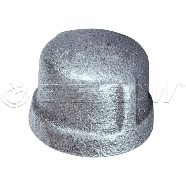 1/4" FIP Galvanized Malleable Iron Pipe Cap for 150 lb Applications