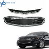 For 2016-2018 Chevy Malibu Honeycomb Mesh Grill Front Bumper Upper+Lower Grille