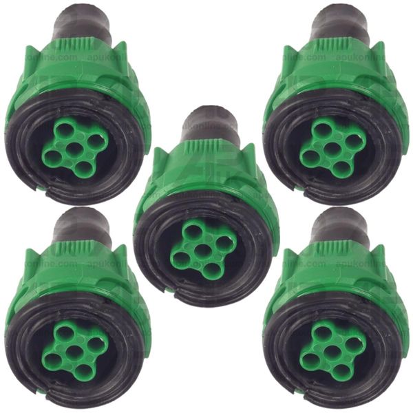 5x Trailer Harness 5 Pin Plug Connector Radex Type External Screw Female Socket