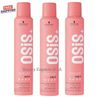 3 PACK Schwarzkopf Osis+ Grip Extra Strong Mousse, 6.76oz / 200ml