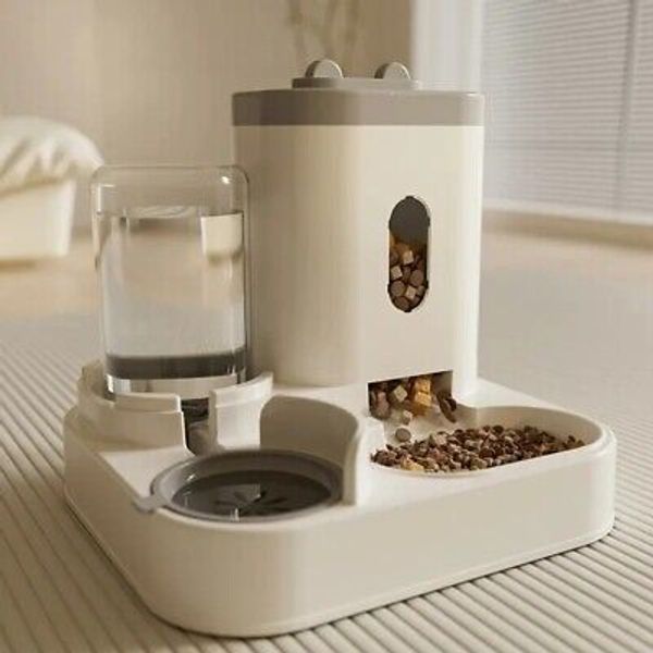 cute Automatic pet feeder for friendly cats and dogs